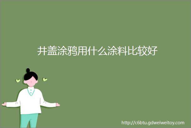 井盖涂鸦用什么涂料比较好